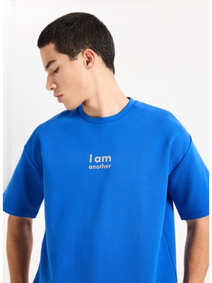 gmg firenze Gmg Fırenze Bisiklet Yaka Saks Erkek T-Shirt GU25MSS03028