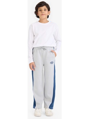 DeFacto Wide Leg Beli Lastikli Baskılı Eşofman Altı Erkek Çocuk G6373A826SP