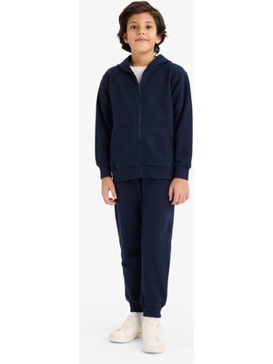 DeFacto Beli Paçası Lastikli Basic Düz Pike Eşofman Altı Erkek Çocuk B5755A826SP