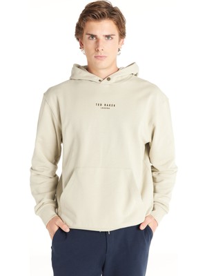 Ted Baker Mint Erkek Kapüşonlu Standart Baskılı Sweatshirt TBMRTS1035