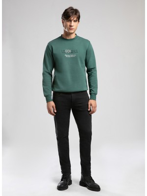 Lee Cooper Yuvarlak Yaka Zümrüt Yeşili Erkek Sweatshırt 261 Lcm 241043 Desavvı Zümrüt