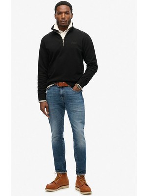 Superdry Dik Yaka Siyah Erkek Sweatshırt M2013750A-02A