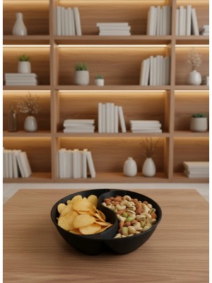 LTG Nova Siyah Çerezlik Kase Seti 4 Adet 3X12 cm