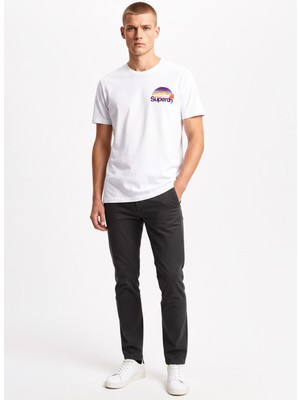 Superdry Beyaz Erkek Regular Fit Baskılı T-Shirt cl Great Outdoors Chest Tee