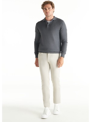 Ted Baker Normal Bel Normal Paça Slim Fit Taş Erkek Pantolon TBMRTR1045