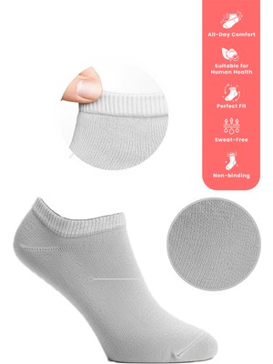 3’lü %100 Pamuk Kadın Patik Çorap – Yumuşak, Nefes Alan Penye Set