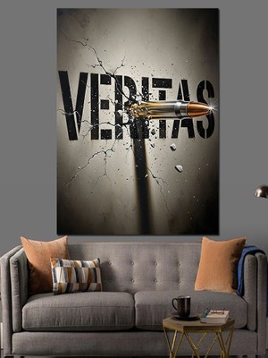 Artmeg Veritas Mermi Sanat Eseri Dekoratif Kanvas - Mdf Ahşap Tablo