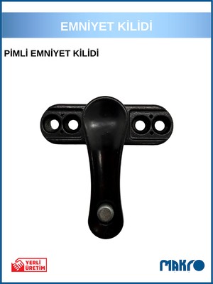 glassmakro Pvc Kapı Pencere Pimapen Balkon Kapısı Çocuk Emniyet Kilidi Hırsız Güvenlik Pimli Metal Siyah