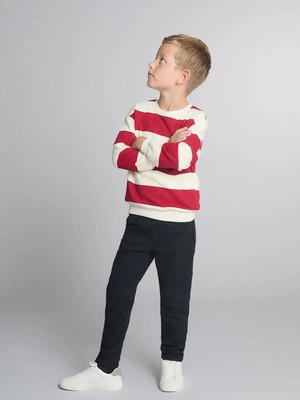 LC Waikiki Beli Lastikli Slim Fit Erkek Çocuk Jean Pantolon  (W5)