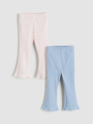 LC Waikiki Beli Lastikli Basic Kız Bebek Tayt 2'li  (W5)