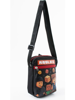 Roblox Çocuk Erkek Omuz Çantası – 3 Bölmeli – Su Geçirmez Kumaş (21×16×6 Cm)