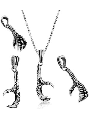 Inure Jewelry Gümüş Kartal Pençesi Kolye