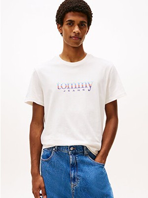 Tommy Hilfiger Erkek Logo Detaylı T-Shirt