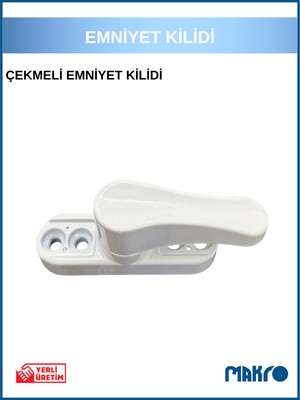 glassmakro Pvc Kapı Pencere Pimapen Balkon Kapısı Çocuk Emniyet Kilidi Hırsız Güvenlik Çekmeli Metal Beyaz