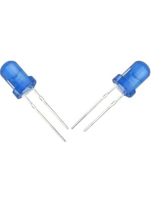 Halmet Mantar LED 5mm Mavi