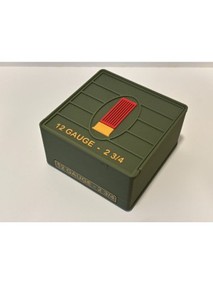 Memania Co 12 Kalibre 2-3/4 Fişek Saklama Kutusu – 25’li Dayanıklı Ammo Box 12 Kalibre