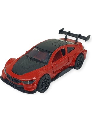 E-Woman Çek Bırak Metal Arabalar 12 cm - 3671C - Kırmızı (Lisinya)