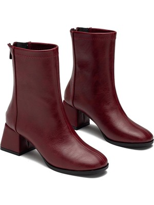 Dedos Kadın Fermuarlı Günlük Topuklu Bot 4210