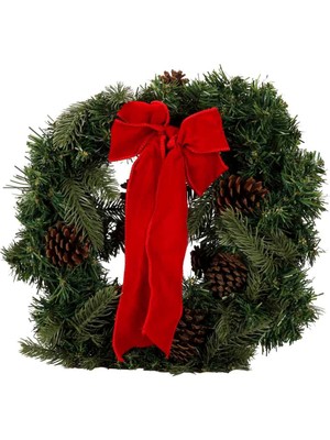 Sunman Kırmızı Fiyonklu Dekoratif Kapı Süsü 40 cm