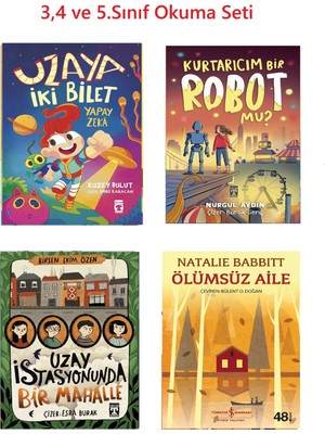 Timaş Çocuk 3 ve 4 ve 5.sınıf Uzaya Iki Bilet Kurtarıcım Bir Robot Mu Uzay Istasyonunda Bir Mahalle Ölümsüz Aile