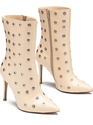 Dedos Kadın Yüksek Topuklu Trok Detaylı Crocco Rugan Bot 1230