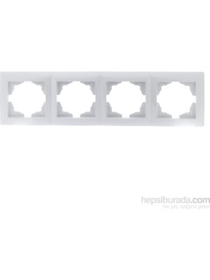 Günsan Elektrik Günsan GÜNSAN VISAGE BEYAZ DÖRTLÜ ÇERÇEVE