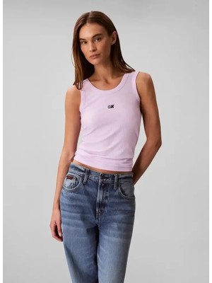 Calvin Klein Kadın Mor Calvin Klein A- Modal Rib Tank (Essential) Mor Kadın Tişört