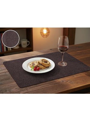 Pals Tekstil Deri Amerikan Servis / Supla / Placemats / 40X33 Dikdörtgen / 4'lü Set