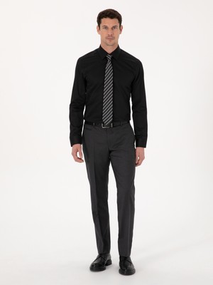 Cacharel Erkek Antrasit Slim Fit Kumaş Pantolon 50310020-VR006