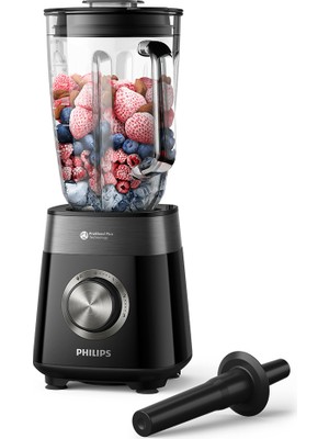 Philips 5000 Serisi Blender 1200W, ProBlend Plus Teknolojisi, 2 Lt Kapasiteli Cam Hazne, 3 Hız ve Darbe Özelliği, HomeID , HR3030/00