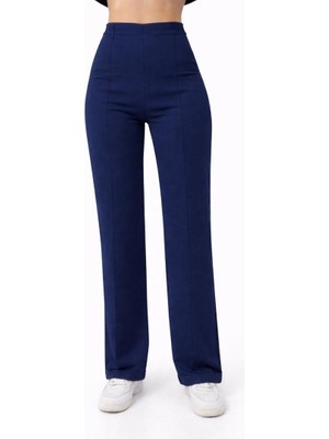 Axxel Kadın Lacivert 2 Iplik Yüksek Bel Eşofman PANTOLON-P2249
