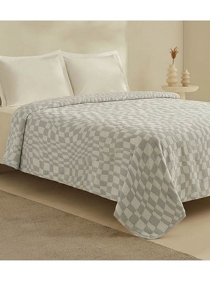 Dolce Bonita Home Wellsoft Square Battaniye 200X220 Bej - Uyku Bandı Hediyeli