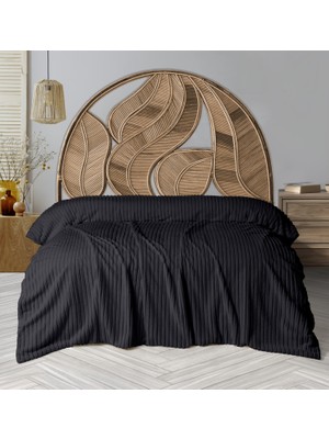 Dolce Bonita Home Wellsoft Fitilli Battaniye 200X220 Antrasit - Uyku Bandı Hediyeli