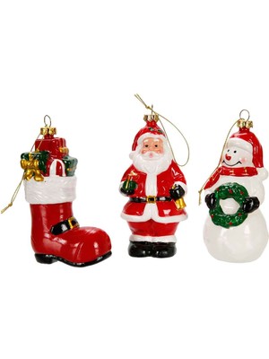 Sunman Yılbaşı Figürlü Ağaç Süsü 3'lü