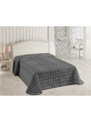 Dolce Bonita Home Wellsoft Accordıon Battaniye 200X220 Antrasit - Uyku Bandı Hediyeli