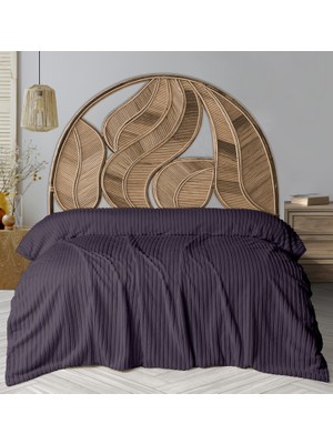 Dolce Bonita Home Wellsoft Fitilli Battaniye 200X220 Kül Moru - Uyku Bandı Hediyeli