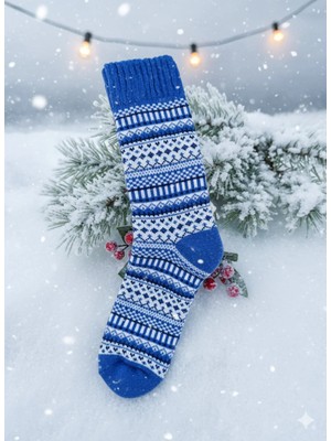 Kilim Desenli Kışlık Kokulu Çorap