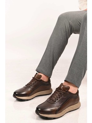 Bestello Bağcıklı Eva Taban Hakiki Deri Sneaker 172-64156 Erkek Ayakkabı