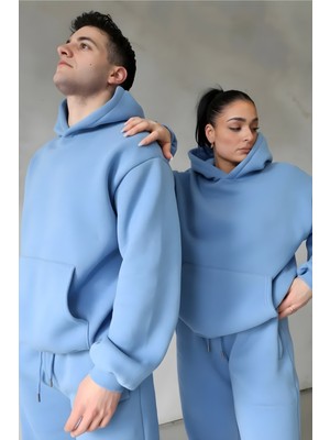 Yakamel Kadın-Erkek Çiftlere Özel Oversıze Eşofman Takımı