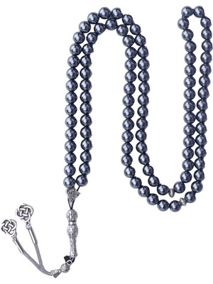 Bütüncül Şifa Hematit Doğal Taş Tesbih 99'lu