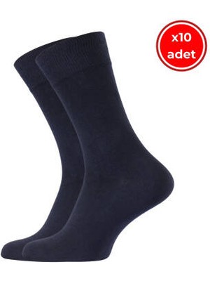 Meristanbul Business Çorap, 5 Adet, 43-46, Yumuşak, Pamuklu, Lacivert