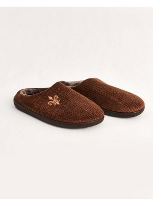 Chirpy Erkek Kışlık Fitilli Yumuşak Kumaş Ev Içi Ayakkabı - James