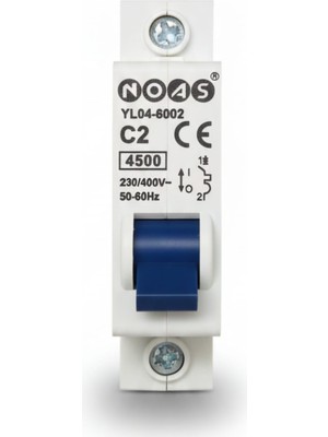 Noas 2 Amper Kombi Sigortası C Tipi Ev Tipi Sigorta - 1 Fazlı
