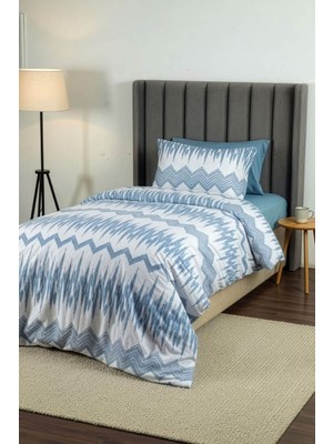 Favora Lunex %100 Pamuk Lastikli Çarşaflı Tek Kişilik Nevresim Ta