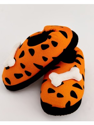 SHUS - A Desenli Turuncu Çocuk Ev İçi Ayakkabı
