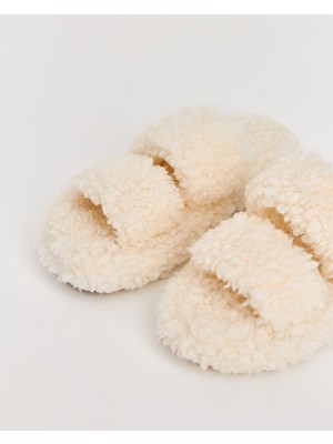 BAND - Tüylü Kadın Ayarlanabilir Ev Terliği