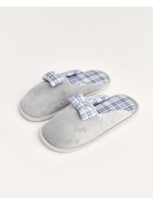 PLAID - Kurdeleli Kadın Ev Terliği