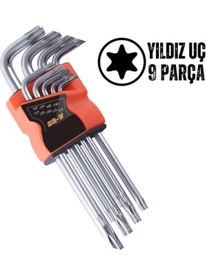 Marsilyan Yıldız Torx Combination 9 Parça Alyan Seti