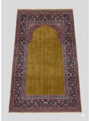 Aldora Hardal Seccade | Klasik Desenli, Yumuşak Dokulu, Kaymaz Taban