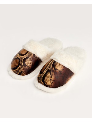 LOLİ - Yılan Desenli Kadın Ev Terliği